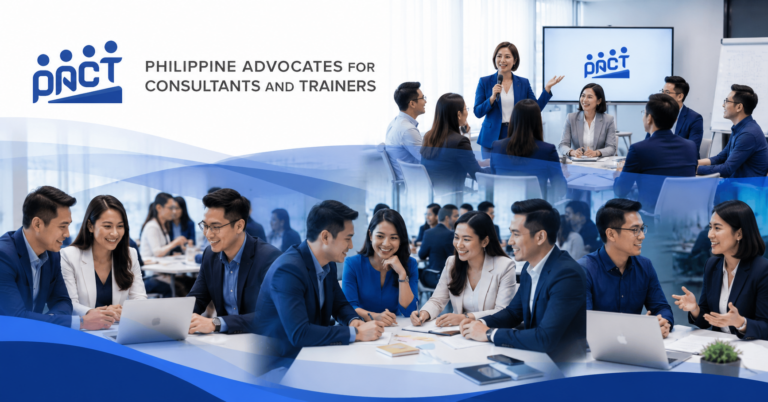 PACT professional association for trainers, consultants, speakers, coaches, and facilitators in the Philippines shown through collaborative peer learning and networking